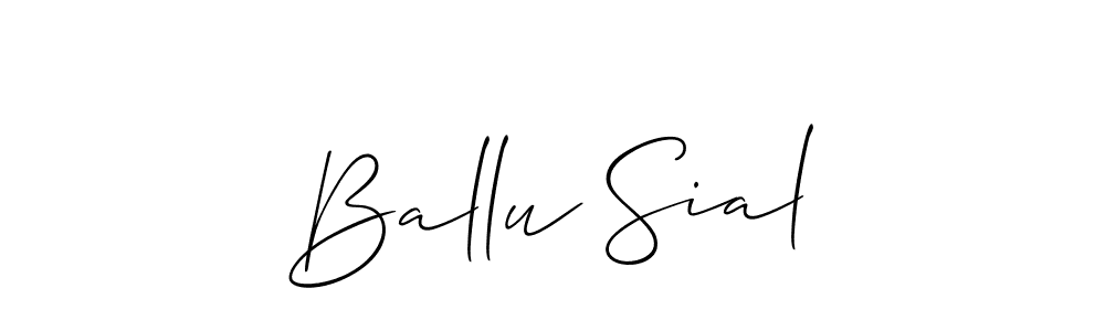 Also You can easily find your signature by using the search form. We will create Ballu Sial name handwritten signature images for you free of cost using Allison_Script sign style. Ballu Sial signature style 2 images and pictures png