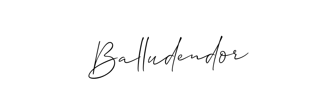 Also we have Balludendor name is the best signature style. Create professional handwritten signature collection using Allison_Script autograph style. Balludendor signature style 2 images and pictures png