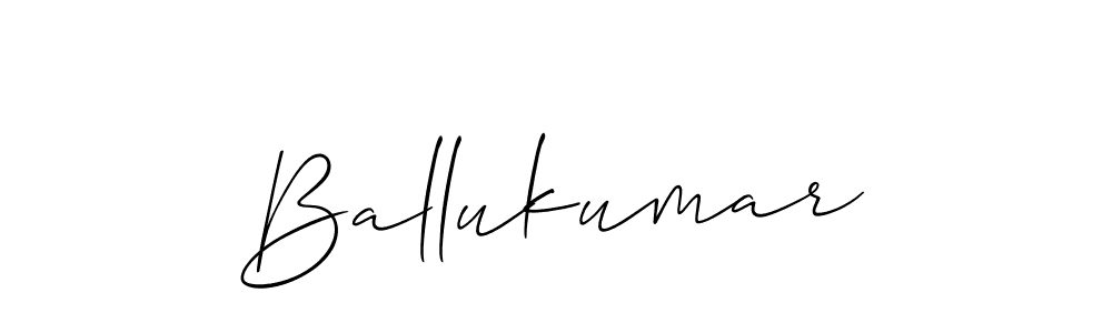 Also You can easily find your signature by using the search form. We will create Ballukumar name handwritten signature images for you free of cost using Allison_Script sign style. Ballukumar signature style 2 images and pictures png