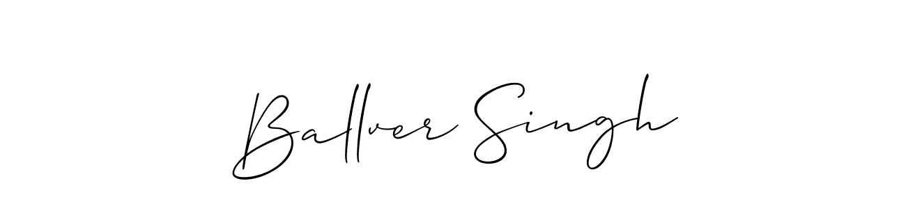 The best way (Allison_Script) to make a short signature is to pick only two or three words in your name. The name Ballver Singh include a total of six letters. For converting this name. Ballver Singh signature style 2 images and pictures png