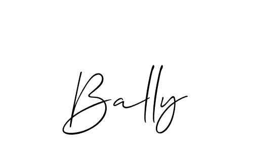 Make a beautiful signature design for name Bally. With this signature (Allison_Script) style, you can create a handwritten signature for free. Bally signature style 2 images and pictures png