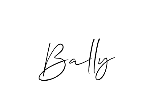 Make a beautiful signature design for name Bally. With this signature (Allison_Script) style, you can create a handwritten signature for free. Bally signature style 2 images and pictures png