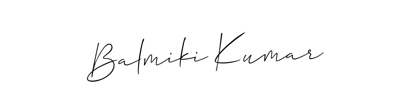 How to Draw Balmiki Kumar signature style? Allison_Script is a latest design signature styles for name Balmiki Kumar. Balmiki Kumar signature style 2 images and pictures png