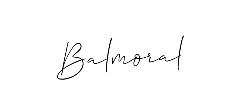 Allison_Script is a professional signature style that is perfect for those who want to add a touch of class to their signature. It is also a great choice for those who want to make their signature more unique. Get Balmoral name to fancy signature for free. Balmoral signature style 2 images and pictures png