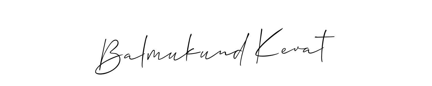 Balmukund Kevat stylish signature style. Best Handwritten Sign (Allison_Script) for my name. Handwritten Signature Collection Ideas for my name Balmukund Kevat. Balmukund Kevat signature style 2 images and pictures png