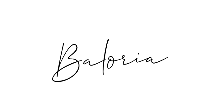 if you are searching for the best signature style for your name Baloria. so please give up your signature search. here we have designed multiple signature styles  using Allison_Script. Baloria signature style 2 images and pictures png