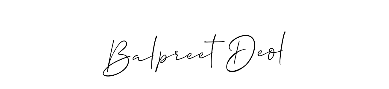 Make a short Balpreet Deol signature style. Manage your documents anywhere anytime using Allison_Script. Create and add eSignatures, submit forms, share and send files easily. Balpreet Deol signature style 2 images and pictures png