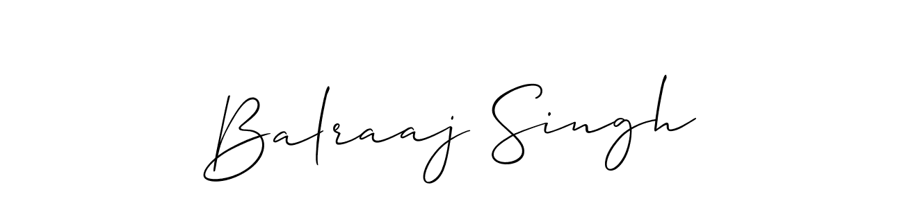 The best way (Allison_Script) to make a short signature is to pick only two or three words in your name. The name Balraaj Singh include a total of six letters. For converting this name. Balraaj Singh signature style 2 images and pictures png