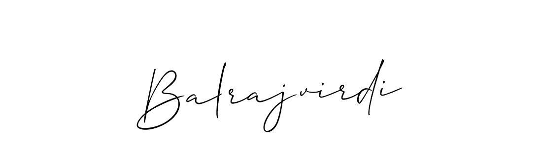 How to make Balrajvirdi signature? Allison_Script is a professional autograph style. Create handwritten signature for Balrajvirdi name. Balrajvirdi signature style 2 images and pictures png