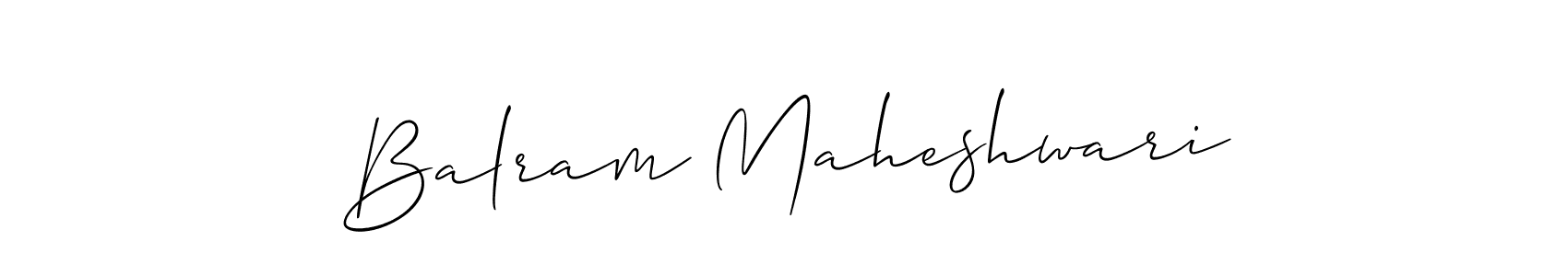 Similarly Allison_Script is the best handwritten signature design. Signature creator online .You can use it as an online autograph creator for name Balram Maheshwari. Balram Maheshwari signature style 2 images and pictures png