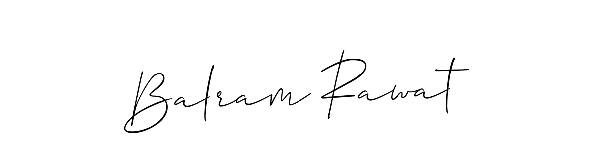 How to Draw Balram Rawat signature style? Allison_Script is a latest design signature styles for name Balram Rawat. Balram Rawat signature style 2 images and pictures png