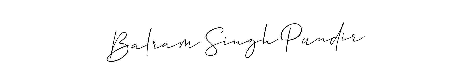 This is the best signature style for the Balram Singh Pundir name. Also you like these signature font (Allison_Script). Mix name signature. Balram Singh Pundir signature style 2 images and pictures png
