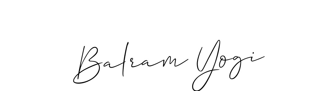 How to Draw Balram Yogi signature style? Allison_Script is a latest design signature styles for name Balram Yogi. Balram Yogi signature style 2 images and pictures png