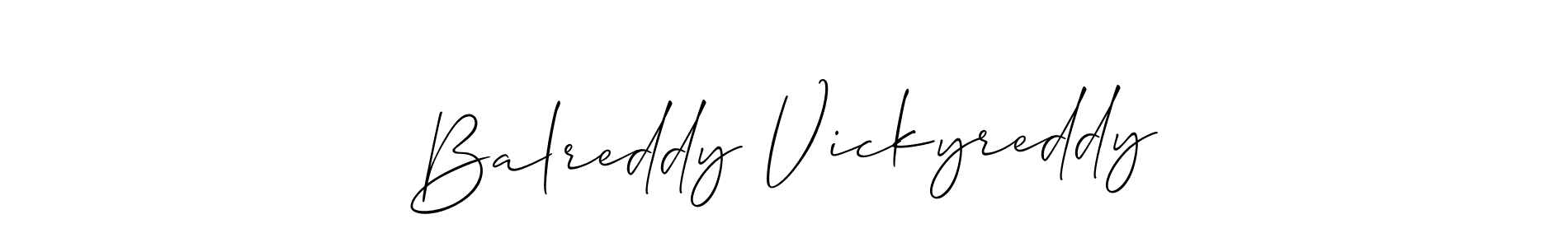 Similarly Allison_Script is the best handwritten signature design. Signature creator online .You can use it as an online autograph creator for name Balreddy Vickyreddy. Balreddy Vickyreddy signature style 2 images and pictures png