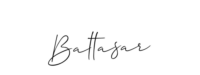 Baltasar stylish signature style. Best Handwritten Sign (Allison_Script) for my name. Handwritten Signature Collection Ideas for my name Baltasar. Baltasar signature style 2 images and pictures png