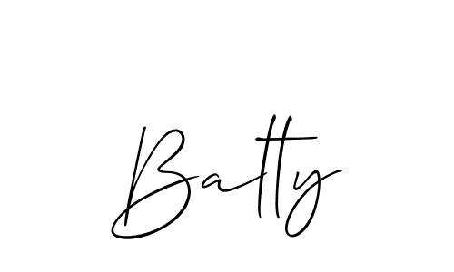 Best and Professional Signature Style for Balty. Allison_Script Best Signature Style Collection. Balty signature style 2 images and pictures png
