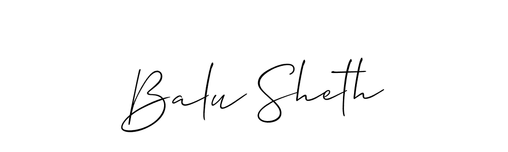 Make a beautiful signature design for name Balu Sheth. Use this online signature maker to create a handwritten signature for free. Balu Sheth signature style 2 images and pictures png