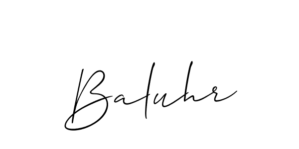 Make a beautiful signature design for name Baluhr. Use this online signature maker to create a handwritten signature for free. Baluhr signature style 2 images and pictures png