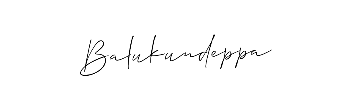 How to make Balukundeppa name signature. Use Allison_Script style for creating short signs online. This is the latest handwritten sign. Balukundeppa signature style 2 images and pictures png