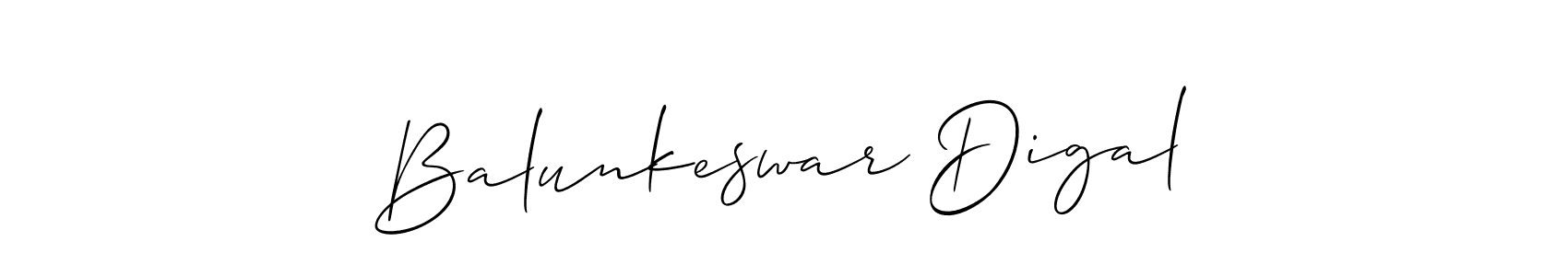 The best way (Allison_Script) to make a short signature is to pick only two or three words in your name. The name Balunkeswar Digal include a total of six letters. For converting this name. Balunkeswar Digal signature style 2 images and pictures png