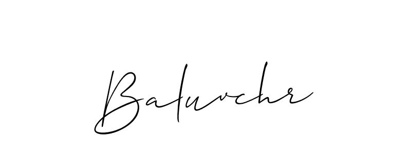 Also we have Baluvchr name is the best signature style. Create professional handwritten signature collection using Allison_Script autograph style. Baluvchr signature style 2 images and pictures png