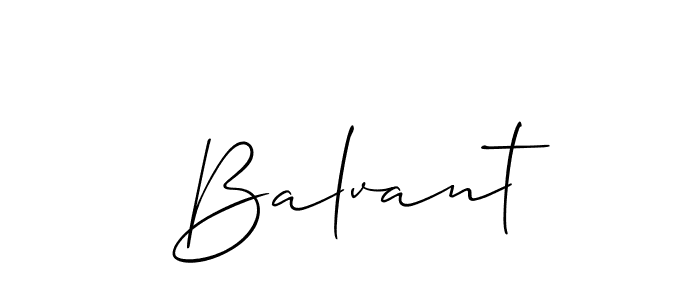 It looks lik you need a new signature style for name Balvant. Design unique handwritten (Allison_Script) signature with our free signature maker in just a few clicks. Balvant signature style 2 images and pictures png