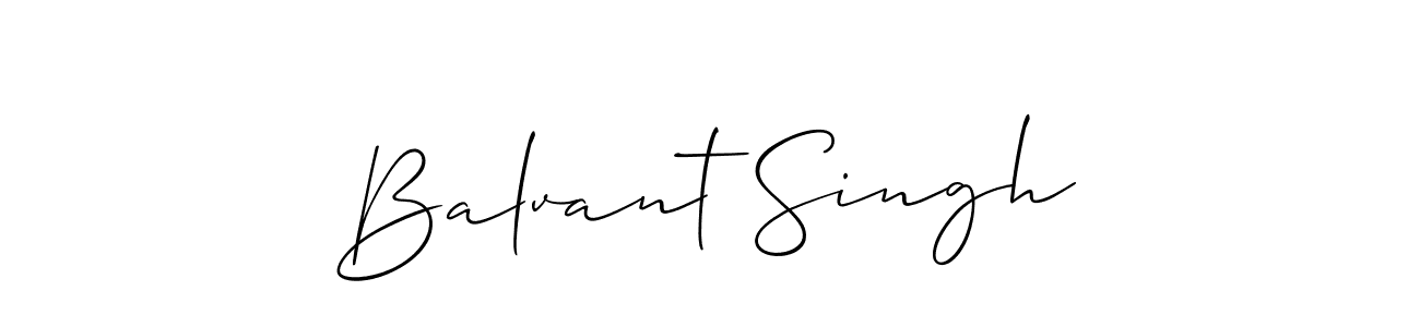 The best way (Allison_Script) to make a short signature is to pick only two or three words in your name. The name Balvant Singh include a total of six letters. For converting this name. Balvant Singh signature style 2 images and pictures png