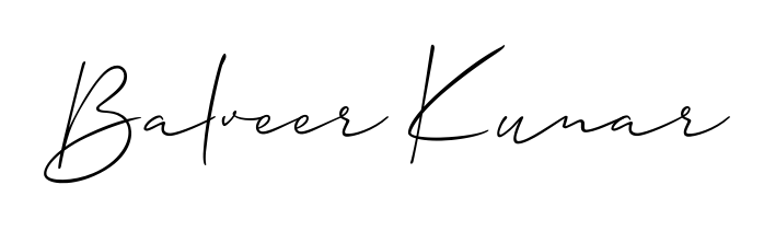Generate high-definition signature styles for Balveer Kunar. The Allison_Script typeface ensures crisp legibility and sophisticated design. Balveer Kunar signature style 2 images and pictures png