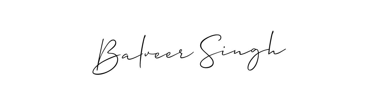 Also we have Balveer Singh name is the best signature style. Create professional handwritten signature collection using Allison_Script autograph style. Balveer Singh signature style 2 images and pictures png