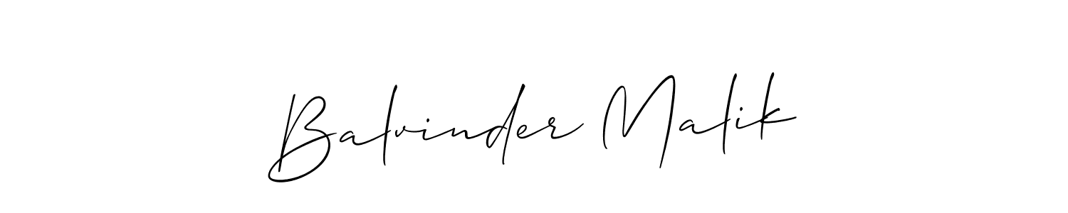 Make a beautiful signature design for name Balvinder Malik. Use this online signature maker to create a handwritten signature for free. Balvinder Malik signature style 2 images and pictures png