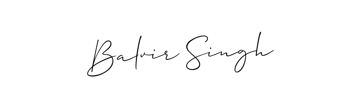 Allison_Script is a professional signature style that is perfect for those who want to add a touch of class to their signature. It is also a great choice for those who want to make their signature more unique. Get Balvir Singh name to fancy signature for free. Balvir Singh signature style 2 images and pictures png