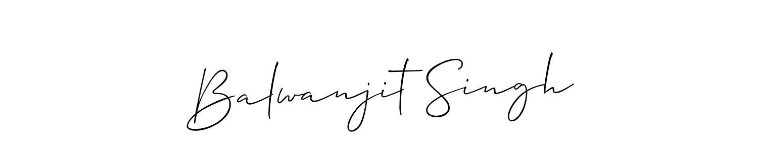 The best way (Allison_Script) to make a short signature is to pick only two or three words in your name. The name Balwanjit Singh include a total of six letters. For converting this name. Balwanjit Singh signature style 2 images and pictures png