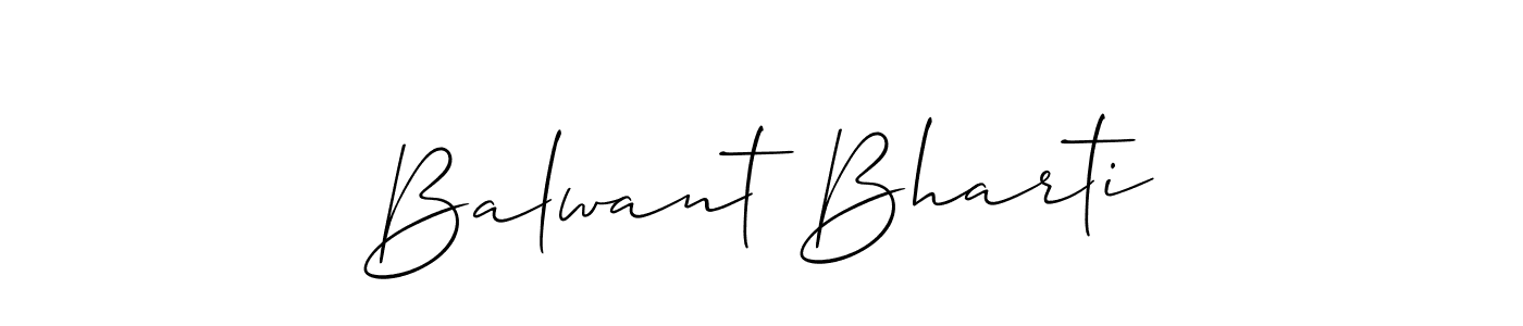 Balwant Bharti stylish signature style. Best Handwritten Sign (Allison_Script) for my name. Handwritten Signature Collection Ideas for my name Balwant Bharti. Balwant Bharti signature style 2 images and pictures png