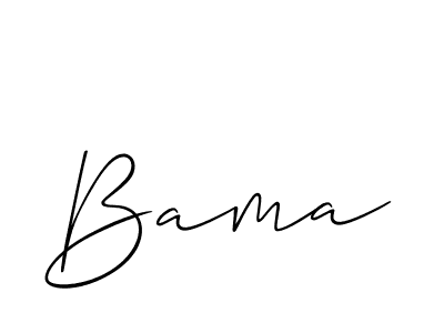 Create a beautiful signature design for name Bama. With this signature (Allison_Script) fonts, you can make a handwritten signature for free. Bama signature style 2 images and pictures png