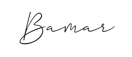 The Allison_Script lettering style adds unique flourish to name Bamar. Stand out with a custom digital autograph made in seconds. Bamar signature style 2 images and pictures png