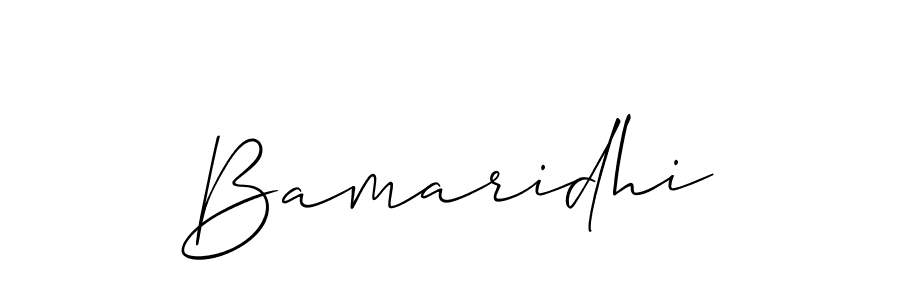 Make a beautiful signature design for name Bamaridhi. With this signature (Allison_Script) style, you can create a handwritten signature for free. Bamaridhi signature style 2 images and pictures png