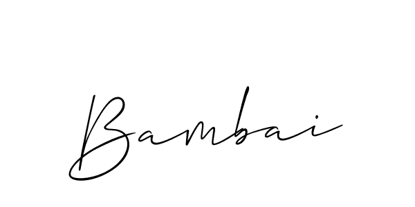 Similarly Allison_Script is the best handwritten signature design. Signature creator online .You can use it as an online autograph creator for name Bambai. Bambai signature style 2 images and pictures png