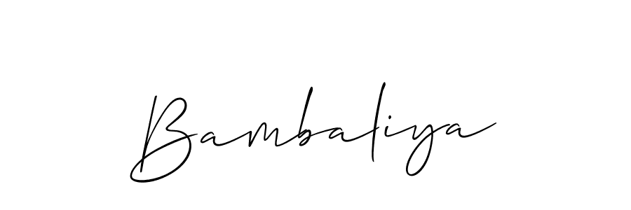 The best way (Allison_Script) to make a short signature is to pick only two or three words in your name. The name Bambaliya include a total of six letters. For converting this name. Bambaliya signature style 2 images and pictures png