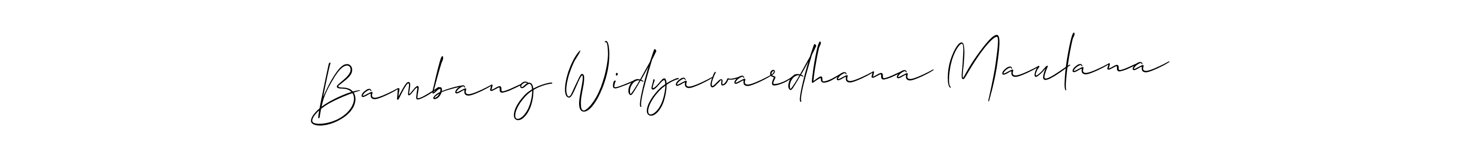 Bambang Widyawardhana Maulana stylish signature style. Best Handwritten Sign (Allison_Script) for my name. Handwritten Signature Collection Ideas for my name Bambang Widyawardhana Maulana. Bambang Widyawardhana Maulana signature style 2 images and pictures png