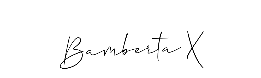 Here are the top 10 professional signature styles for the name Bamberta X. These are the best autograph styles you can use for your name. Bamberta X signature style 2 images and pictures png