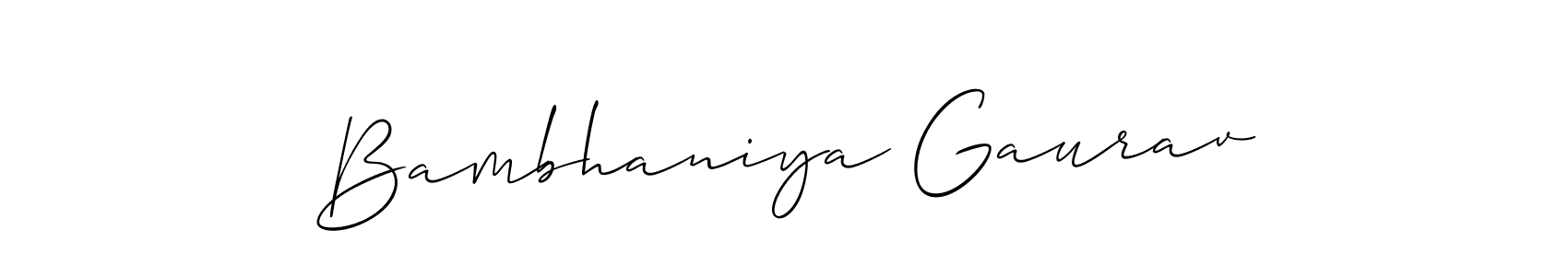 See photos of Bambhaniya Gaurav official signature by Spectra . Check more albums & portfolios. Read reviews & check more about Allison_Script font. Bambhaniya Gaurav signature style 2 images and pictures png