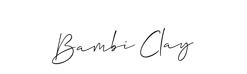 How to Draw Bambi Clay signature style? Allison_Script is a latest design signature styles for name Bambi Clay. Bambi Clay signature style 2 images and pictures png