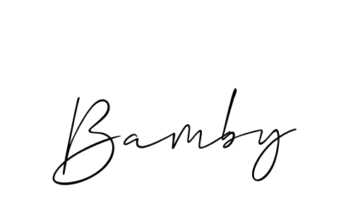 Best and Professional Signature Style for Bamby. Allison_Script Best Signature Style Collection. Bamby signature style 2 images and pictures png