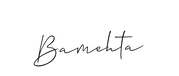 Best and Professional Signature Style for Bamehta. Allison_Script Best Signature Style Collection. Bamehta signature style 2 images and pictures png