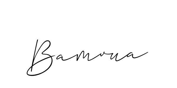 How to make Bamvua name signature. Use Allison_Script style for creating short signs online. This is the latest handwritten sign. Bamvua signature style 2 images and pictures png