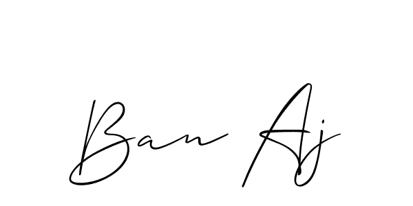 Ban Aj stylish signature style. Best Handwritten Sign (Allison_Script) for my name. Handwritten Signature Collection Ideas for my name Ban Aj. Ban Aj signature style 2 images and pictures png