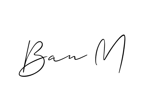Once you've used our free online signature maker to create your best signature Allison_Script style, it's time to enjoy all of the benefits that Ban M name signing documents. Ban M signature style 2 images and pictures png