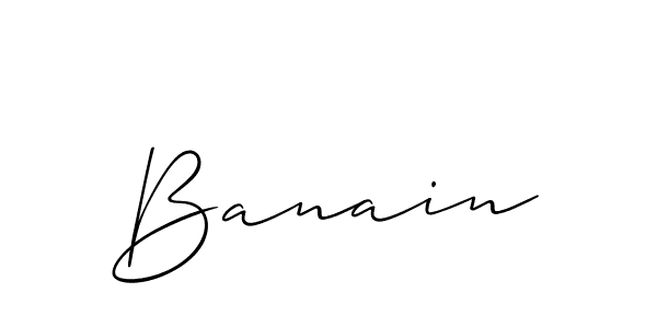 Best and Professional Signature Style for Banain. Allison_Script Best Signature Style Collection. Banain signature style 2 images and pictures png