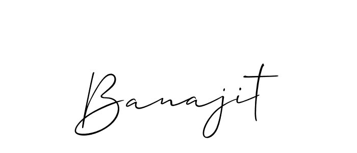 Also You can easily find your signature by using the search form. We will create Banajit name handwritten signature images for you free of cost using Allison_Script sign style. Banajit signature style 2 images and pictures png