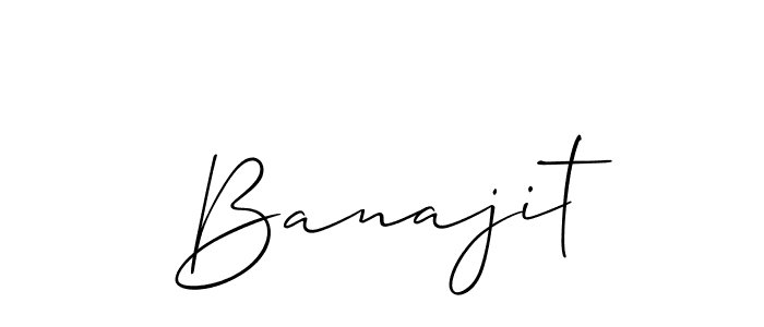 Similarly Allison_Script is the best handwritten signature design. Signature creator online .You can use it as an online autograph creator for name Banajit. Banajit signature style 2 images and pictures png